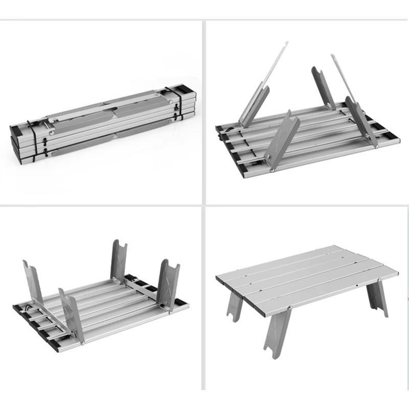 Mesa plegable de aleación de aluminio para exteriores