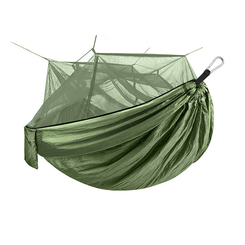 Hamaca con mosquitera hilada de nailon